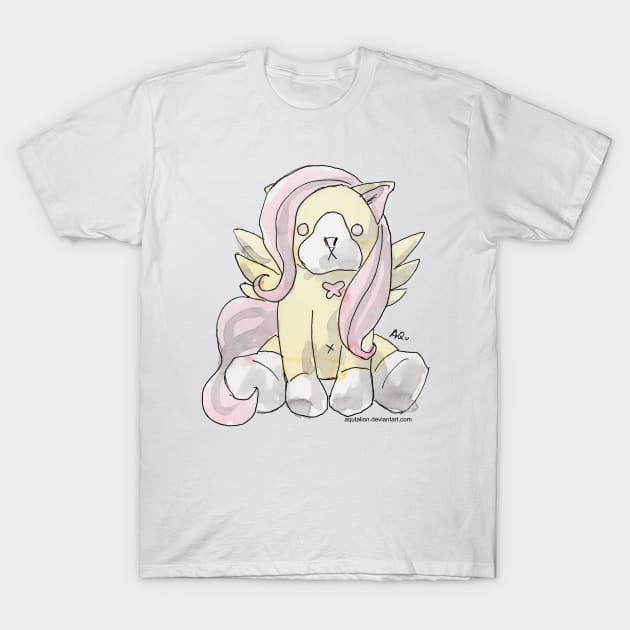 Harlock the Cat Cosplay: Fluttershy T-Shirt by Aqutalion